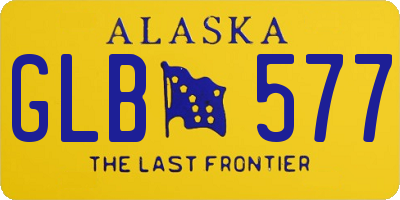 AK license plate GLB577