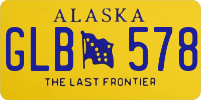 AK license plate GLB578