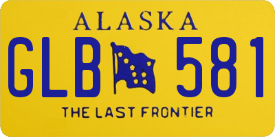 AK license plate GLB581