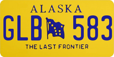 AK license plate GLB583