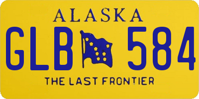 AK license plate GLB584