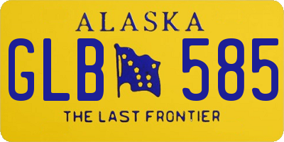 AK license plate GLB585