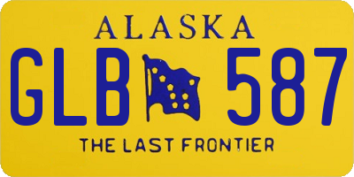 AK license plate GLB587