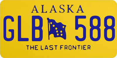 AK license plate GLB588