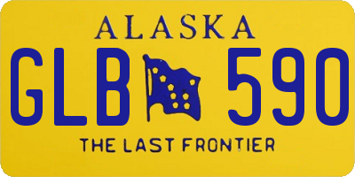 AK license plate GLB590