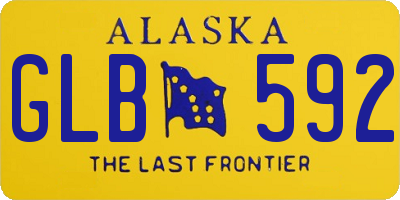 AK license plate GLB592