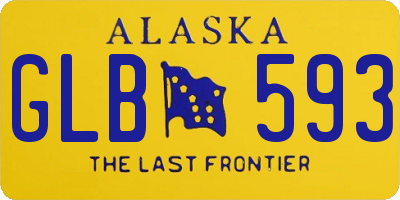 AK license plate GLB593