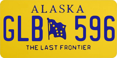 AK license plate GLB596