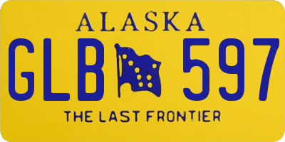 AK license plate GLB597