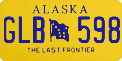 AK license plate GLB598