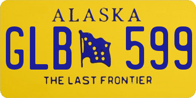 AK license plate GLB599