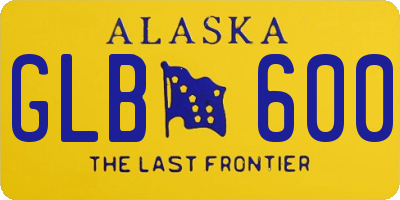 AK license plate GLB600