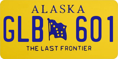 AK license plate GLB601