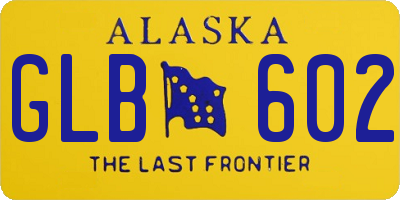 AK license plate GLB602