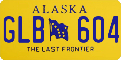 AK license plate GLB604