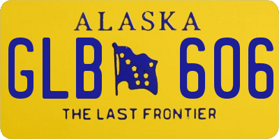 AK license plate GLB606