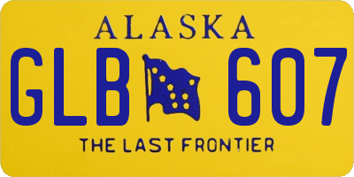 AK license plate GLB607