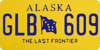 AK license plate GLB609