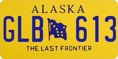 AK license plate GLB613