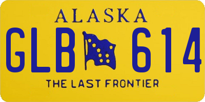 AK license plate GLB614