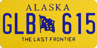 AK license plate GLB615