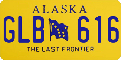 AK license plate GLB616