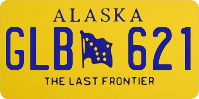 AK license plate GLB621