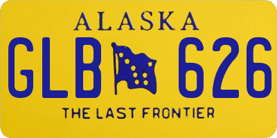 AK license plate GLB626