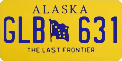AK license plate GLB631