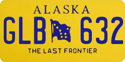 AK license plate GLB632