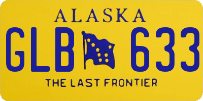 AK license plate GLB633