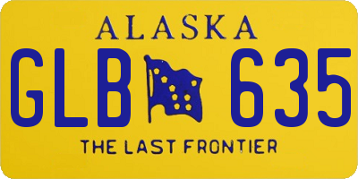 AK license plate GLB635