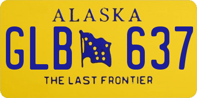 AK license plate GLB637