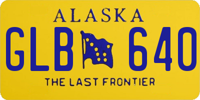 AK license plate GLB640
