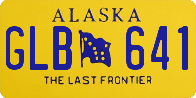 AK license plate GLB641