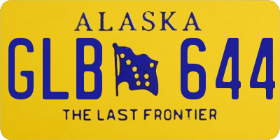 AK license plate GLB644