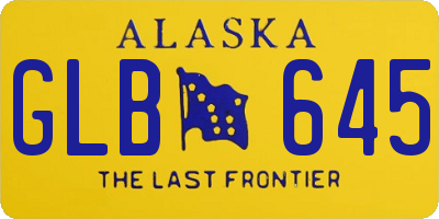 AK license plate GLB645