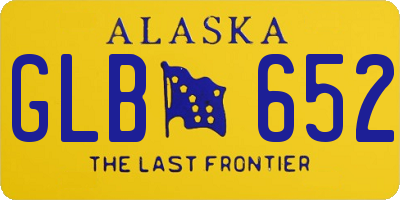 AK license plate GLB652