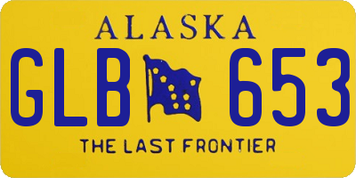 AK license plate GLB653