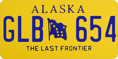 AK license plate GLB654