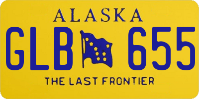 AK license plate GLB655