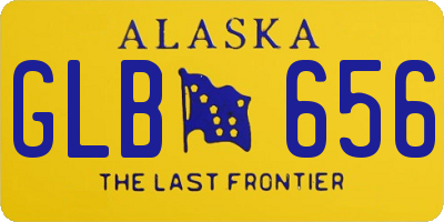 AK license plate GLB656