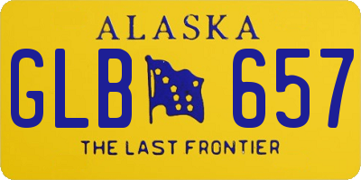 AK license plate GLB657