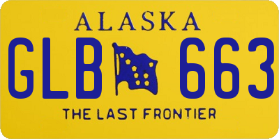 AK license plate GLB663