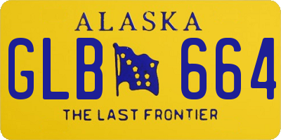 AK license plate GLB664