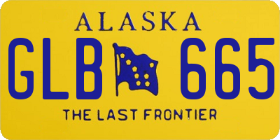 AK license plate GLB665