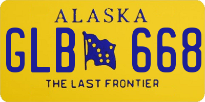 AK license plate GLB668