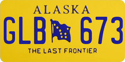 AK license plate GLB673