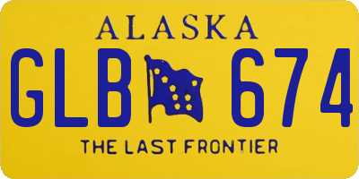 AK license plate GLB674