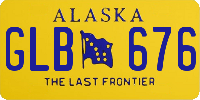 AK license plate GLB676